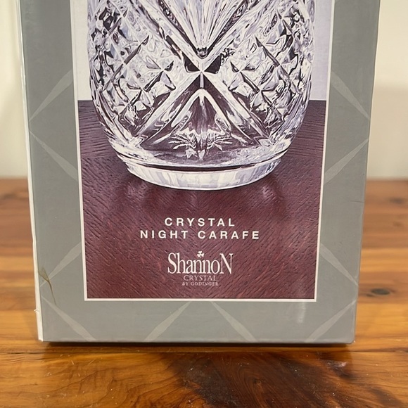 NIB Shannon Dublin Crystal Night Carafe Tumble Up - Picture 5 of 6